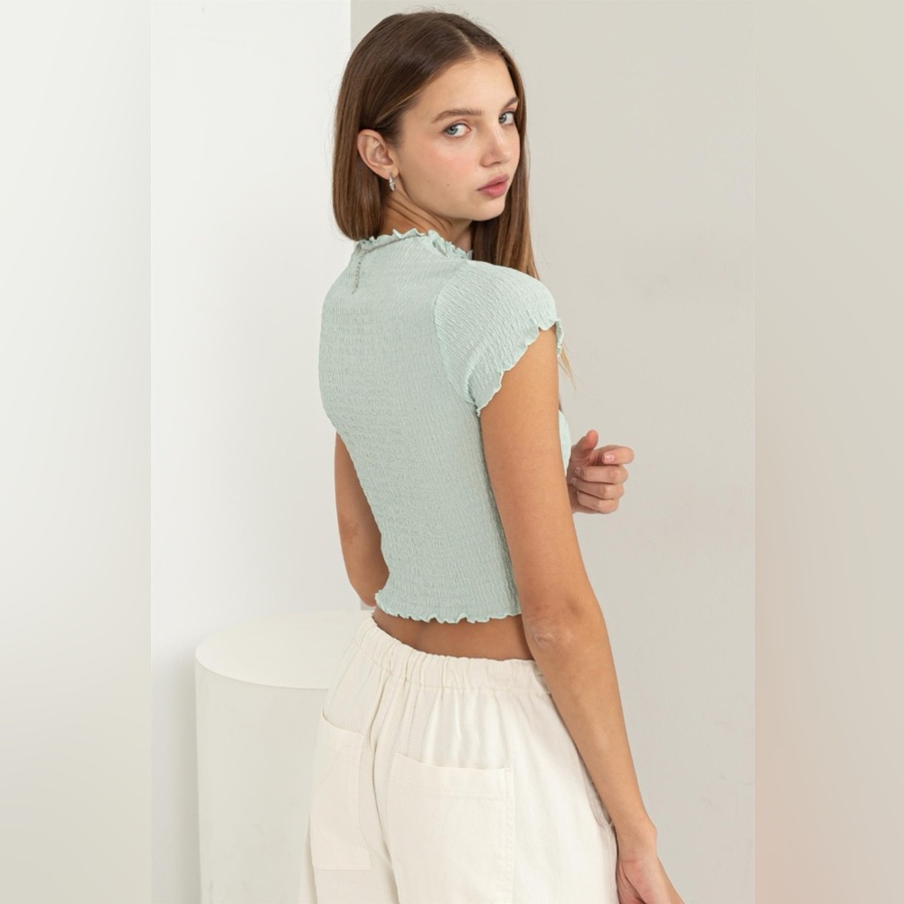 HYFVE Lettuce Hem Crop Top - Picture 2 of 5